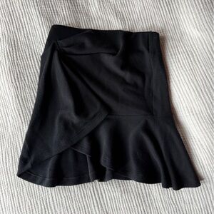 IRO Black Draped Mini Skirt
